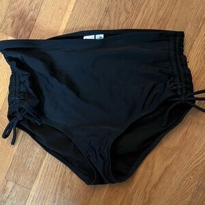 Black High-Waisted Bikini Bottoms